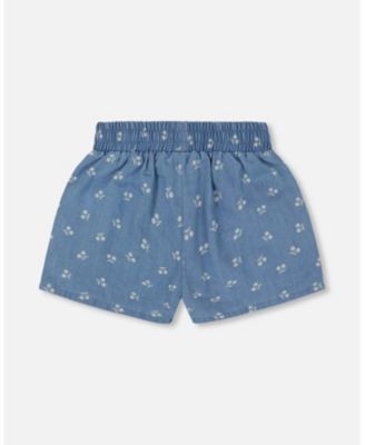 Girls' Printed Chambray Short - Big Kid