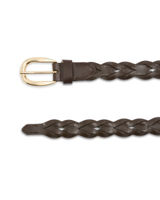Women's Braided Leather Belt