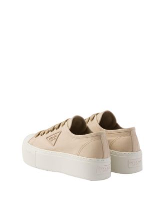  Women's Laced Fabric Sneakers