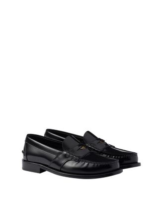  Women's Brushed Leather Loafers