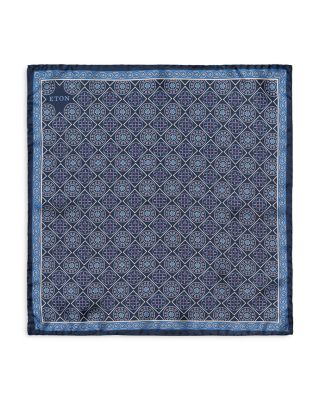 Eton - Medallion Silk Pocket Square