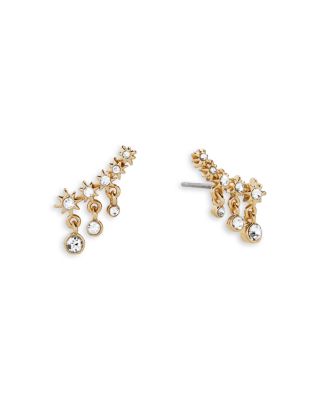 Portia Pav&eacute; Climber & Hoop Earrings, Set of 2