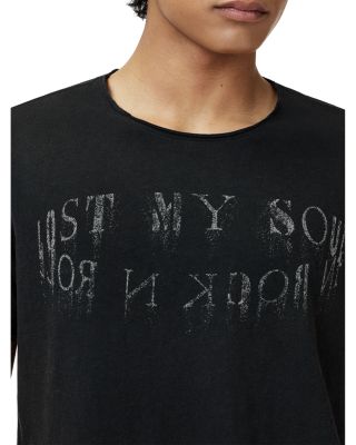 Regular Fit Raw Edge Graphic Tee