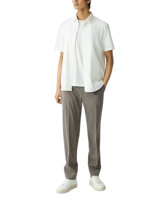 Irving Short-Sleeve Shirt in Structure Knit