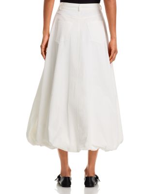 Poplin Bubble Maxi Skirt - Exclusive