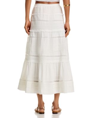 Pintuck Lace Inset Tank Top & Pintuck Lace Inset Midi Skirt - Exclusive