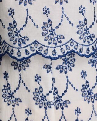 Eyelet Long Sleeve Romper - Exclusive