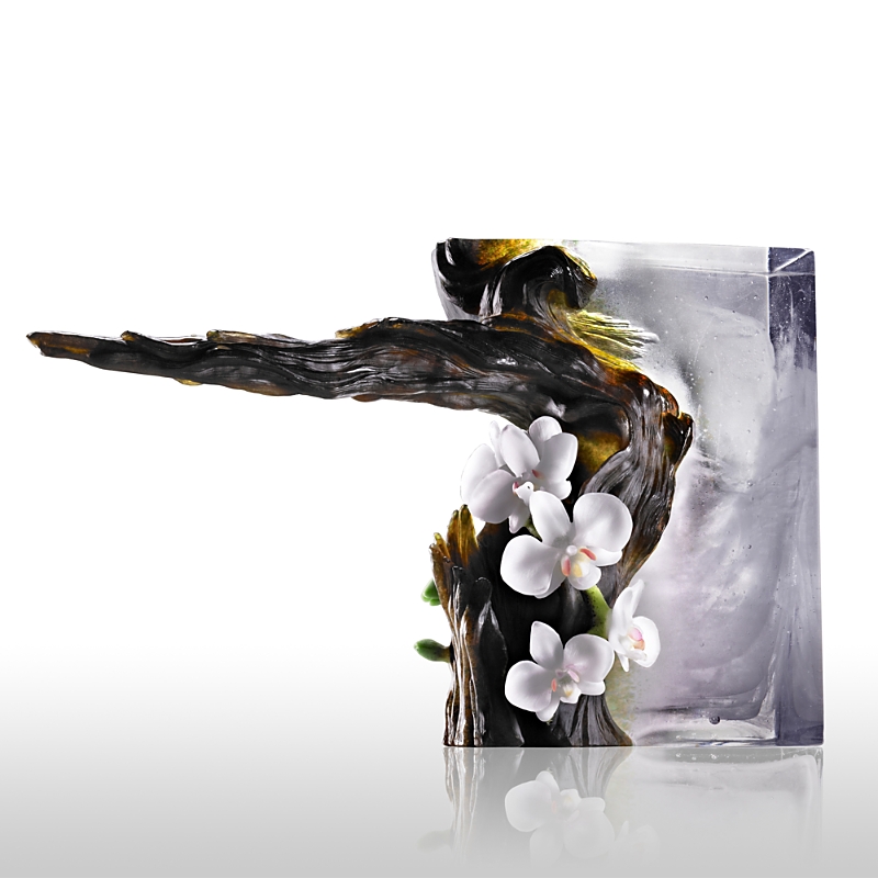 Liuli The Power Of Ascension Yushan Juniper Crystal Art Piece, Limited Edition