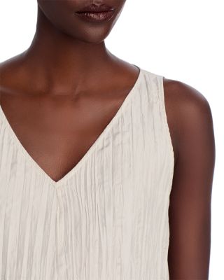 Crushed Silk Midi Dress