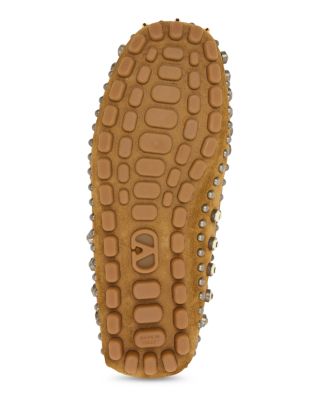 Women&#39;s Embellished Moccasin Loafer Flats