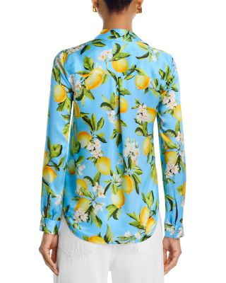 Tyler Silk Printed Long Sleeve Blouse