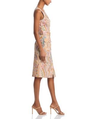 Idy Button Front Belted Dress