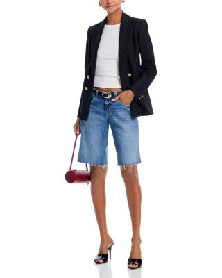 Elise Low Rise Denim Bermuda Shorts