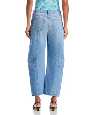 Cody Rodeo High Rise Cropped Barrel Jeans in Cristo 
