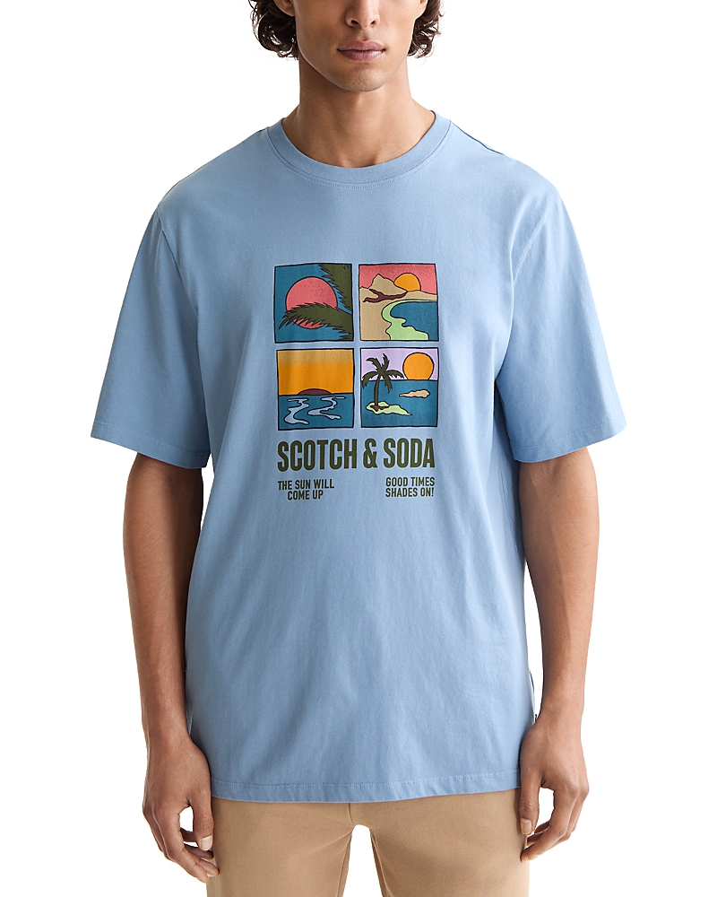 Scotch & Soda Regular Fit Graphic Logo Tee