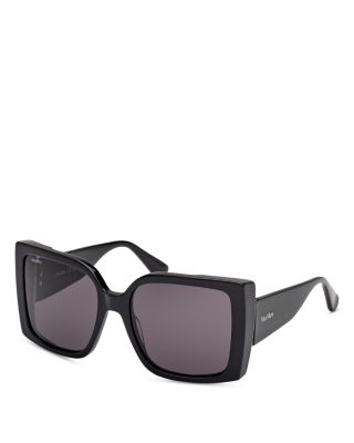 Max Mara Hinge Square Sunglasses, 56mm