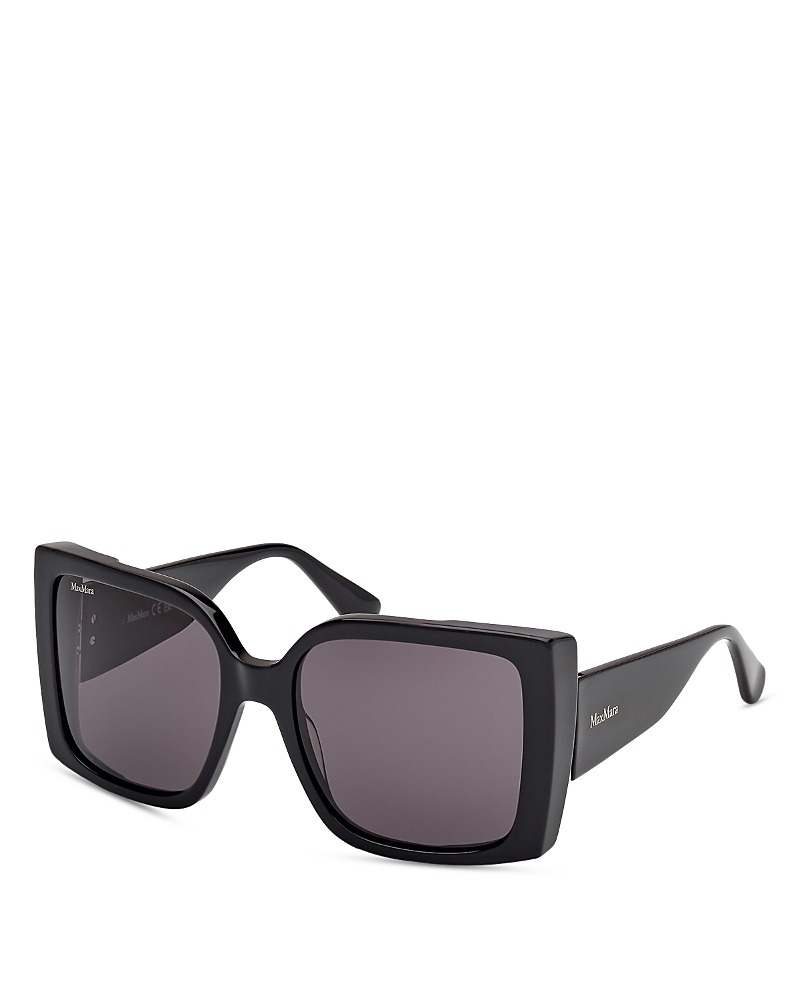 Max Mara Hinge Square Sunglasses, 56mm