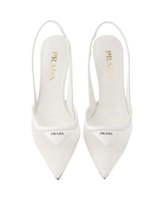  Women's Mesh Fabric Slingback Pumps