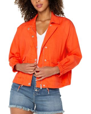 Raglan Sleeve Cinched Hem Jacket