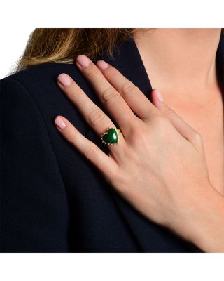Malachite Heart Ring