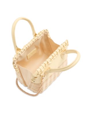 Rattan Vanity Top Handle Bag - Exclusive