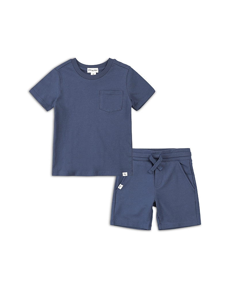 Miles The Label Unisex Miles Basics Tee & Shorts Set - Baby