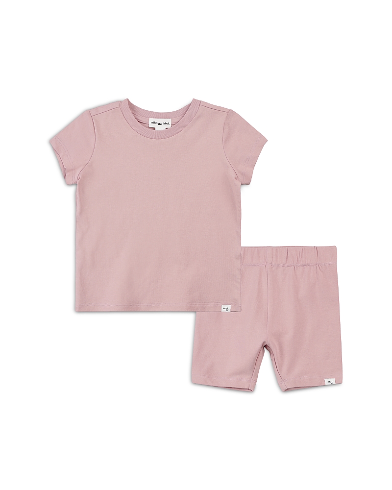 Miles The Label Unisex Miles Basics Tee & Shorts Set - Baby