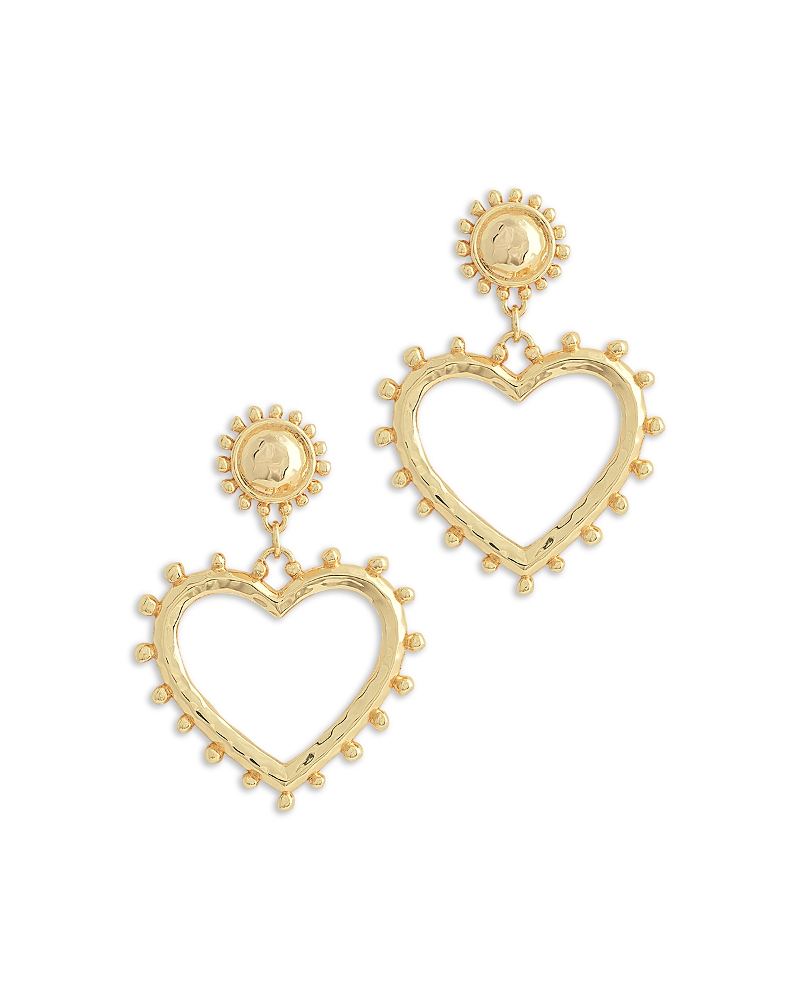 Anabel Aram Open Heart Drop Earrings