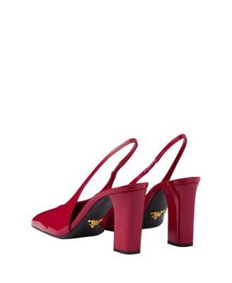 Women's Patent Leather Slingback Pumps