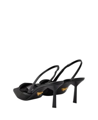  Women's Mesh Fabric Slingback Pumps