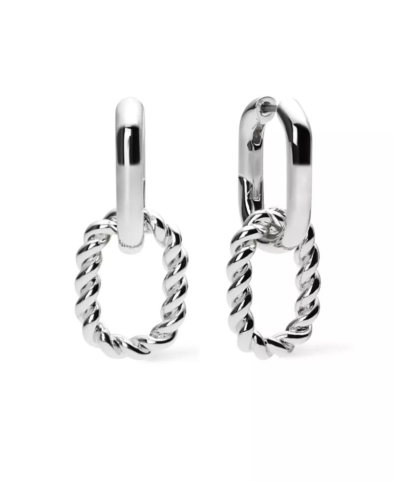 Ana Luisa Double Ash Double Two Tone Hoop Earrings