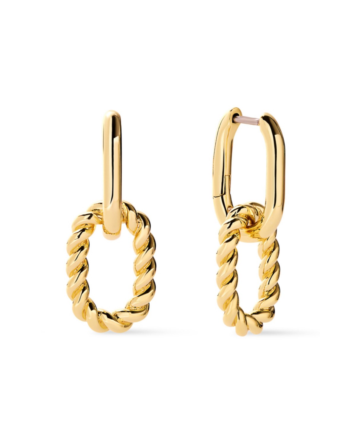 Ash Double Mini Gold Drop Earrings