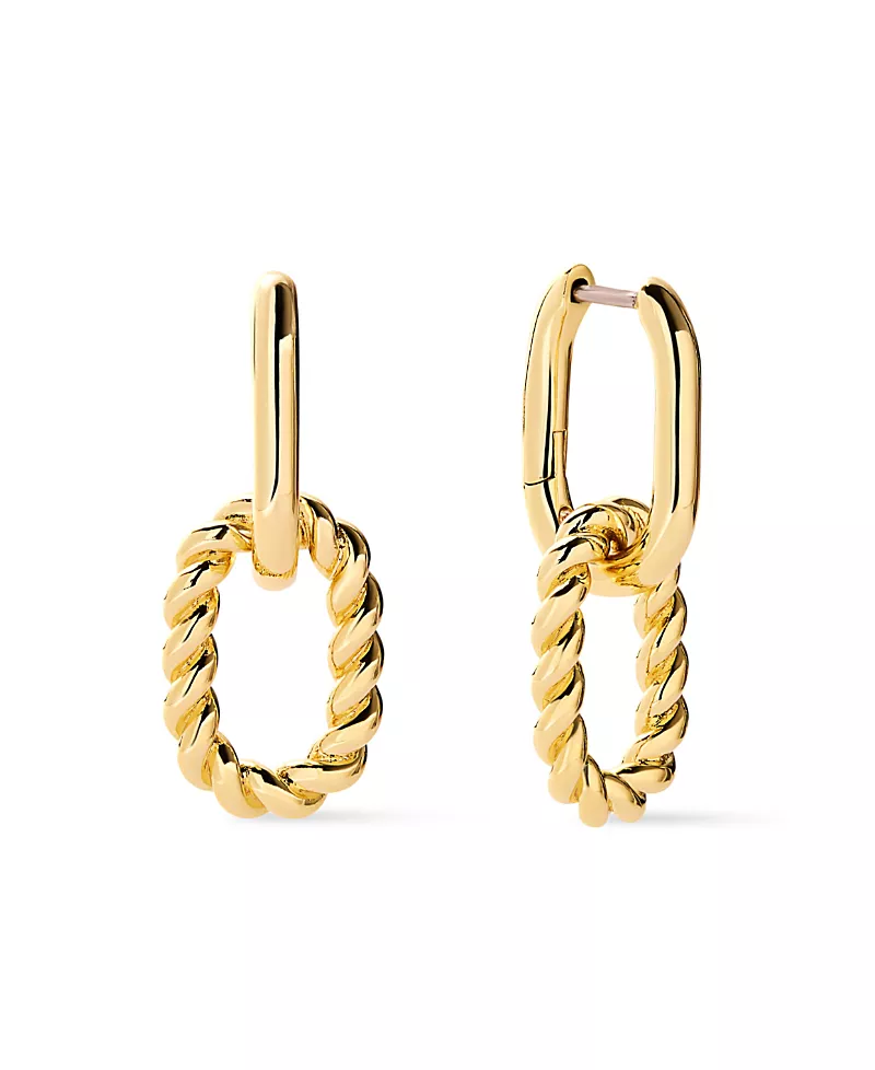Ana Luisa Ash Double Mini Gold Drop Earrings