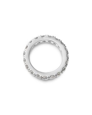 Certified Diamond Eternity Band in 14K White Gold, 4.0 tcw