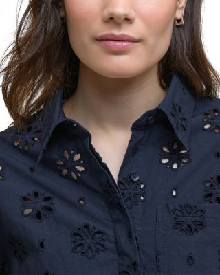 Melissa Eyelet Midi Dress