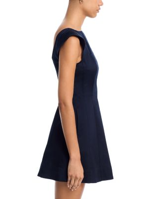 Multi Seam Sateen Mini Dress