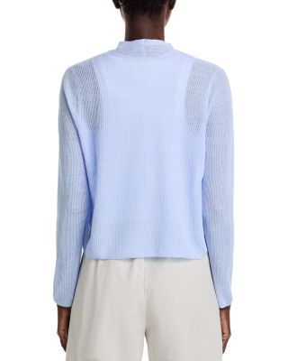 Linen Cotton Ribbed Cardigan