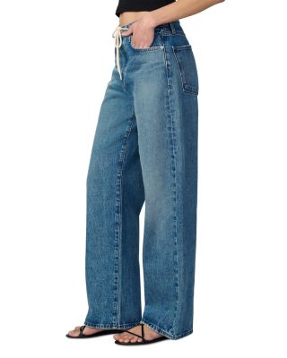 The Ryan High Rise Drawcord Jeans in Impact