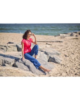 High Rise Cropped Wide Leg Jeans in Mid Wash