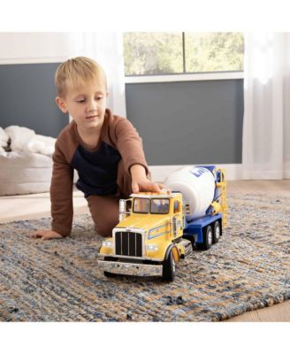 1/16 Big Farm Yellow & Blue Peterbilt Model 367 Cement Mixer Truck - Ages 3+ Years