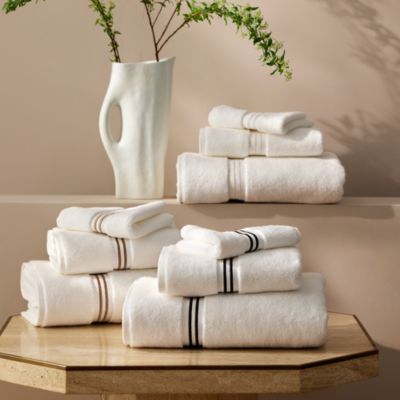 Hudson Park Collection - Turkish Border Towel Collection- Exclusive