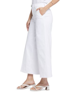 Mona High Rise Wide Leg Trouser Ankle Jeans in Boardwalk