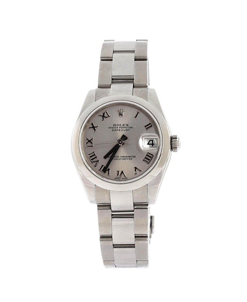 Pre-owned Pre-owned Rolex Rolex Oyster Perpetual Datejust Automatic Watch In Stainless Steel 31mm In Dial Color: Silver