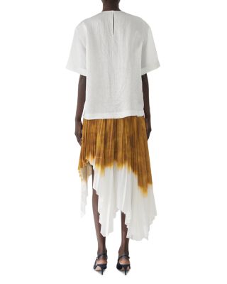 Shantung Crinkled Satin Tee