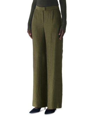 Crinkled Satin Trousers