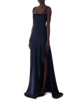 Crepe Back Satin Slip Dress