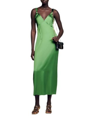 Cecile Fluid Satin Effect Dress  