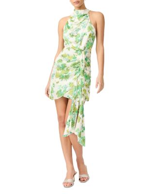 Tess Printed Halter Mini Dress