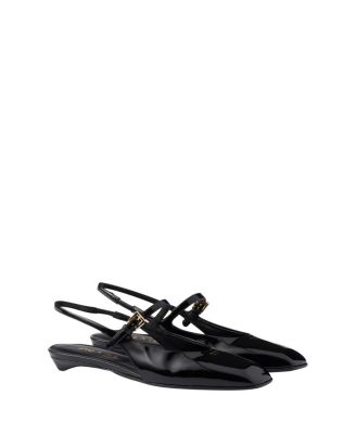  Women's Patent Leather Slingback Ballerinas