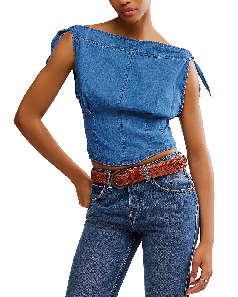 Shop Free People Louie Indigo Top
